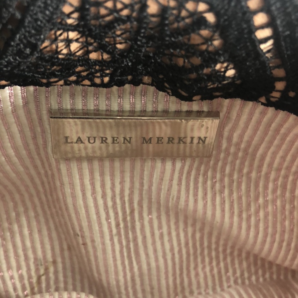 Lauren Merkin black/nude lace clutch - Picture 3 of 6